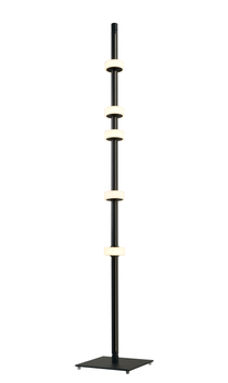 Floor lamp RINGO LED black & marble 182 cm