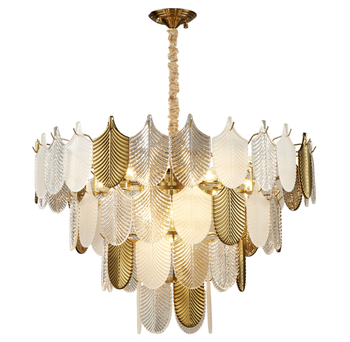 Pendant lamp SECRET gold white 80 cm