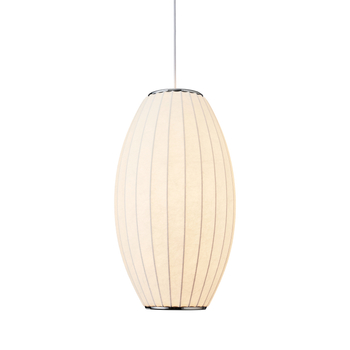 Pendant lamp SILK BARREL white 50 cm