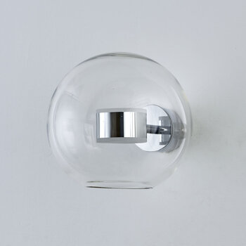 Wall lamp BUBBLES-1W LED transparent – chrome 3000 K