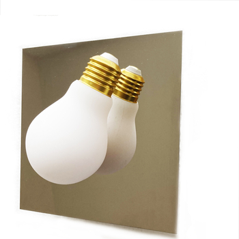 Wall lamp BULB gold 15 cm