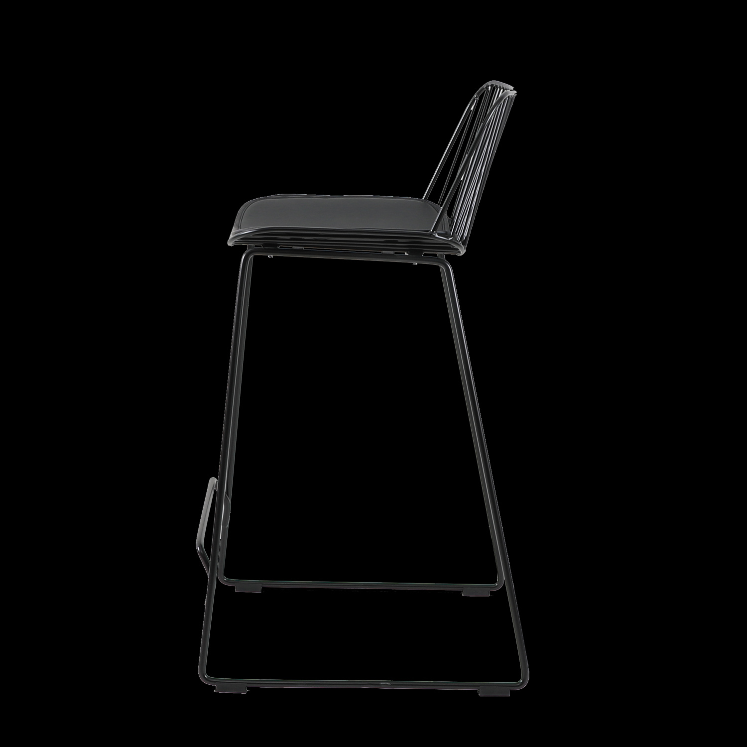 Black discount iron stool