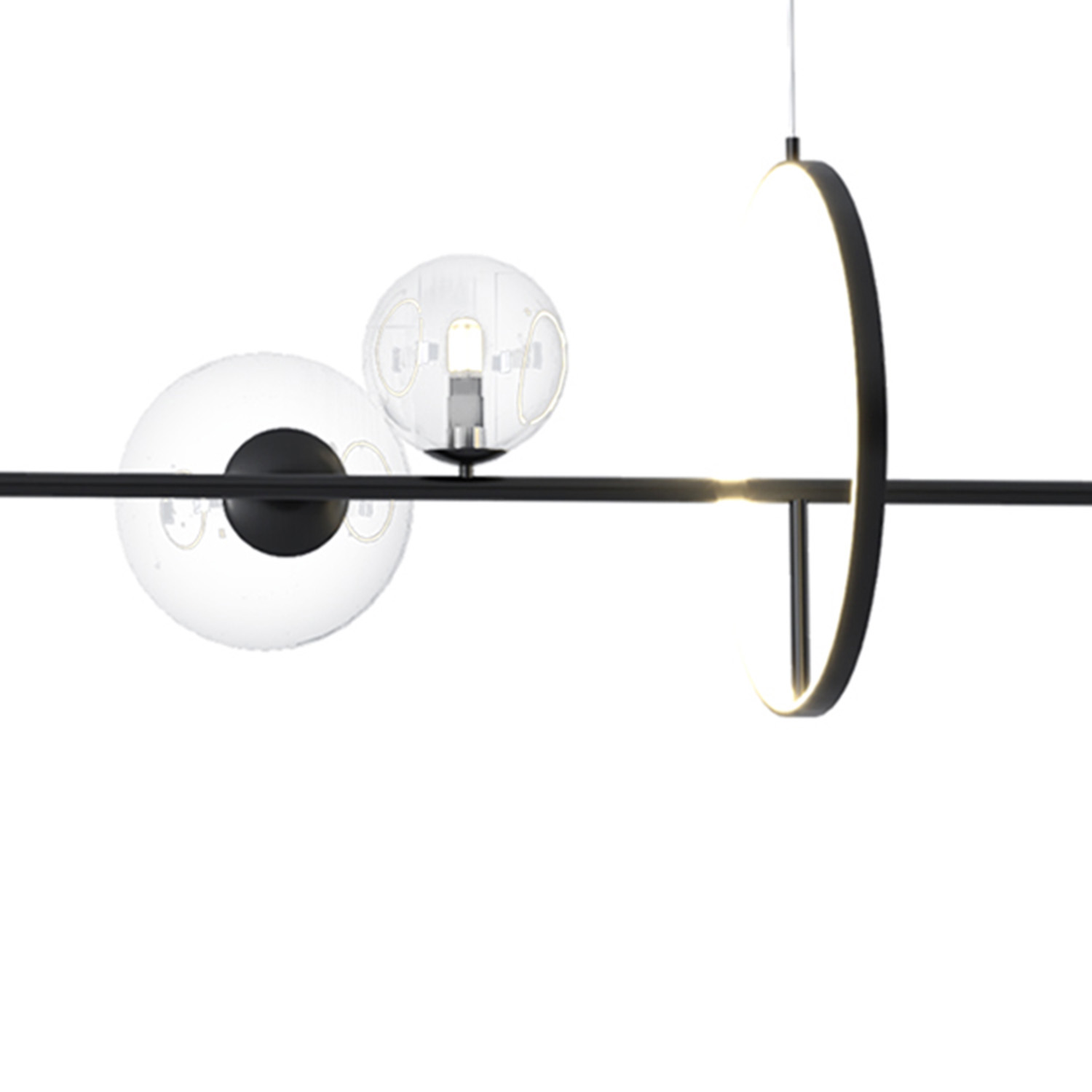 optioneel Geest Perfect Pendant lamp ORION LONG-120 black 120 cm | Pendant lamps New | Step into  Design